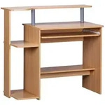 FineBuy Computertisch 94x90,5x48,5 cm Schreibtisch Modern mit Tastaturauszug