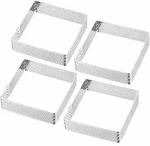 Westmark 4 Tartelette-Rahmen, quadratisch, 7 x 7 cm, 341122E3