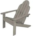 ML-Design Adirondack-Stuhl Grau &ndash; Gartenstuhl aus massivem Tannenholz,...