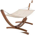 CLP H&auml;ngematte Miramar Stoff HBT: 107x120x400 cm creme