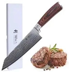 Wakoli EDIB Damast Chefmesser Kiritsuke I 20 cm Klinge I Pakkaholzgriff