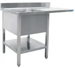 SARO Sp&uuml;lcenter 1 Becken, links - B 1400 x T 600 mm