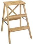 FIVE - 3-stufige Bambusleiter 50x43,5x63,5 cm