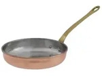 Bratpfanne, Kupferpfanne - aus Kupfer und Messing, 22cm
