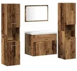 vidaXL Aufbewahrungsset Wandmontiert 4 pcs Holzwerkstoff