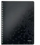 LEITZ Collegeblock WOW A4, kariert, schwarz, 4-fach gelocht, mikroperforiert, 80