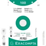 Exacompta 10603E 12x Karteikarten 125x200 kar perf ws 100St - Wei&szlig;