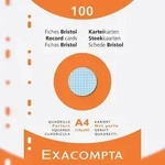 Exacompta 13656E Karteikarten 210x297 kar perf ass 100St - Farben sortiert