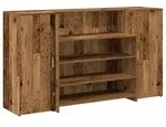 Rezeptionstheke aus Altholz, 180 x 50 x 103,5 cm, Holzwerkstoff, Atlas