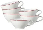 Ritzenhoff & Breker Ostfriese Teetasse 100 ml 6er Set - Rot