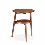 Relaxdays Beistelltisch, Sofatisch mit 2 Ebenen, Tischchen HBT: 60x47x40 cm,...