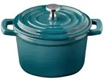 APS Mini-Serviertopf mit Deckel 5 STARS - Gusseisen emailliert, 0,35 Liter,...