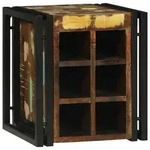 vidaXL Weinregal Mehrfarbig 34,5 x 35 x 39 cm Massivholz Altholz