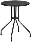 Relaxdays Gartentisch, H x D: 73 x 60 cm, Rattanoptik, Kunststoff & Stahl,...