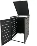 Proregal XL 1er-/2er-M&uuml;lltonnenverkleidung | HxBxT 116x71x98cm | erweiterbar