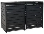 Merxx Set M&uuml;lltonnenabdeckung Basis + Anbau, klein