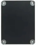 Securit&reg; Schaufenster-Tafel &ndash; Schwarz &ndash; Mit 4 Saugn&auml;pfen &ndash; Beidseitige