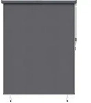 vidaXL Outdoor Rollo Striped Manuell Anthrazit 200 x 250 cm Stoff
