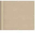 vidaXL Balkon-Sichtschutz Beige 90x800 cm 100 % Polyester-Oxford