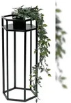 DanDiBo Blumenhocker Metall Schwarz 6eck 50 cm Blumenst&auml;nder Blumens&auml;ule...