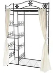 Mendler Metall-Garderobe Genf, Garderobenst&auml;nder Kleiderschrank Metallregal