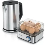 Arendo Fr&uuml;hst&uuml;cks-Set, 8er Eierkocher EIGHTCOOK, Wasserkocher mit