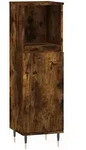 vidaXL Badschrank R&auml;uchereiche 30x30x100 cm Holzwerkstoff