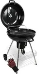 DELUKE Kugelgrill Holzkohle ENNO [Inkl. Handschuhe & Ablage] BBQ Grill...