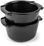 PEUGEOT 2er Set Mini Auflaufform APPOLIA 11cm Satinschwarz Backofen Dessertform