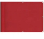 vidaXL Balkon-Sichtschutz Rot 75x800 cm 100 % Polyester-Oxford