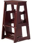 COSTWAY 3-stufige Trittleiter, klappbare Trittleiter-Hockerleiter, 66 cm hoch...