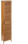 FIVE - Bambus-Badezimmerschrank mit 2 T&uuml;ren, 32,5 x 24 x 170 cm