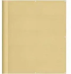 vidaXL Balkon-Sichtschutz Sandfarben 120x500 cm 100% Polyester-Oxford