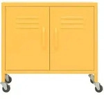 vidaXL Lagerschrank Senfgelb 60x35x56 cm Stahl