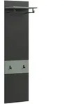 Ebuy24 Canu Wandgarderobe 2 Haken staubgr&uuml;n, dunkelgrau.