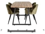 IncaNABL Essgruppe Esstisch Ausziehbarer Tisch L&auml;nge cm 160 / 200 El Holz...