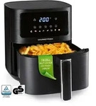 GOURMETmaxx Hei&szlig;luft-Fritteuse Digital 4,5l 1500W schwarz + CH-Stecker