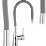 TRIZERATOP K&uuml;chenarmatur Flexible, hellgrau, Wasserhahn, Sp&uuml;ltischarmatur,