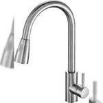 TRIZERATOP K&uuml;chenarmatur Steely, chrom 360, 21cm, Wasserhahn, Sp&uuml;ltischarmatur,