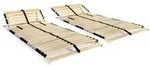 vidaXL Lattenroste 2 Stk. mit 28 Latten 7 Zonen 70 x 200 cm