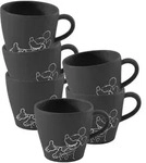 Villeroy & Boch Manufacture Rock - Mickey Mouse Kaffeetasse 160 ml 6er Set