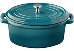 APS Mini-Serviertopf mit Deckel 5 STARS - Gusseisen emailliert, 0,45 Liter,...