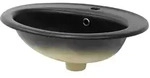 LuxeBath ML-Design Einbauwaschbecken Keramik Schwarz matt 57&times;48,5&times;19,5 cm,...