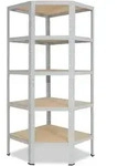 shelfplaza OFFICE 200x80x50 cm Eckregal in lichtgrau mit 5 B&ouml;den und 175 kg...