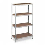 Relaxdays Schwerlastregal verzinkt, Traglast 280kg, 157x80x40 cm, 4 B&ouml;den, zum