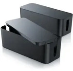 BEARWARE Kabelbox mit Gummif&uuml;&szlig;en - Kabelmanagement / dezente Optik / Ladebox