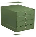 Rhodiarama Schubladenbox mit 4 geschlossenen Laden, Kunstleder, 24,8x32...