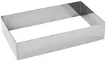 Schneider - Tortenring "Rechteck", Edelstahl, 140 x 240 x 50 mm