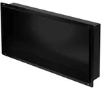 LuxeBath Wandnische Edelstahl 60 &times; 30 &times; 10 cm Schwarz &ndash; Randlose...