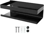 Intirilife selbstklebendes Duschregal in Schwarz - 23 x 10 x 8 cm -...